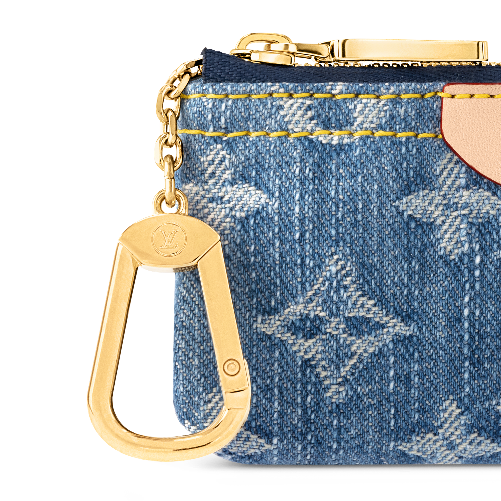 Key Pouch Monogram Denim - Women - Small Leather Goods | LOUIS 